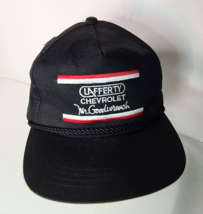 Lafferty Chevrolet Mr Goodwrench Ball Cap Hat Truckers 1980s Korea Adj Vintage - £12.95 GBP