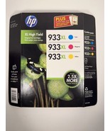HP 933XL Tri-Color Ink Cartridges Expires May 2017 - £15.11 GBP