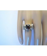 14k Amethyst Diamond White Gold Ring Cushion Cut Size 7 Designer NH 7.16 Grams - $524.99