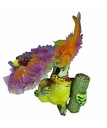 Vtg Katherine’s Collection 5” parakeet parrot holding toothpicks holder - $39.55