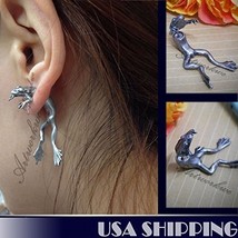 The Frog Prince Puncture Ear Stud Womens Mens Unisex Earring 1pc - $16.80