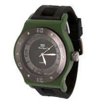 Mark Naimer MN7050-GRN Mens Fashion Watch in Gunmetal Oversize Metal And Green - £22.90 GBP