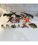 Lot of 13 dinosaur figures toys ..see all pics and descriptions - £29.52 GBP