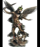 Archangel Michael (Cold Cast Bronze Statue 28cm / 11 inches) NEW - £132.57 GBP