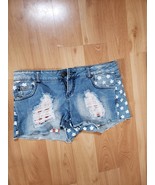 xhilaration women size 5 shorts with rips and white stars - €34,84 EUR