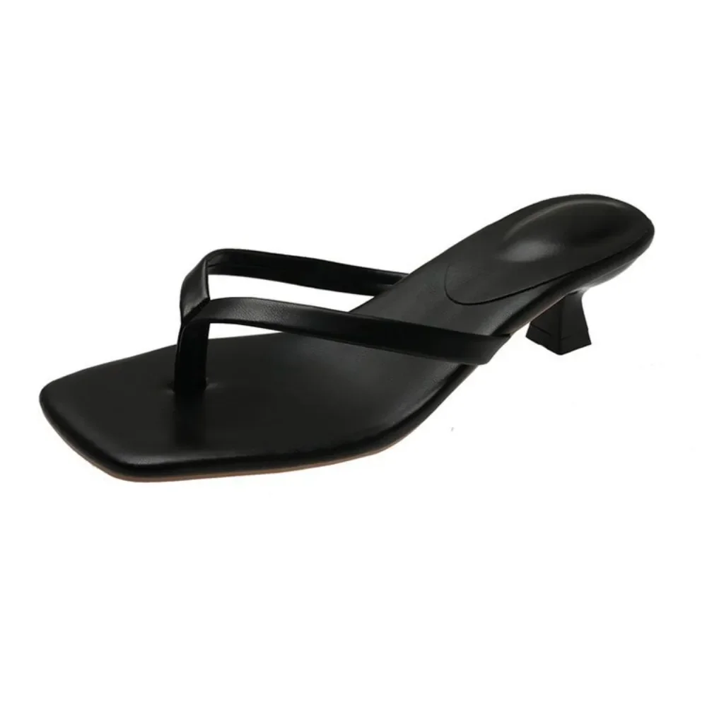 Clip-toe Fashion Sandals Women 2024 Summer New Thin Heel Flip Flops Ladi... - £22.40 GBP+
