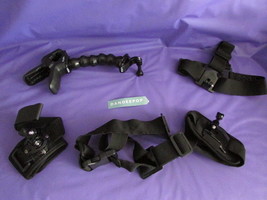 GoPro Camera 4 Piece Mounts, Straps, Accessories With Loc-Line Clamp Uni... - $84.14