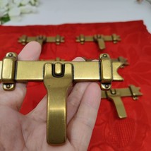 6X Vintage 1977 Amerock Country Manor Burnished Brass Drawer Pull 749 - $15.98
