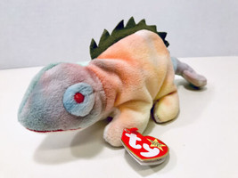 Ty Beanie Baby Vintage 1997 Iggy The Iguana Handmade Plush Toy NWT Error... - £157.23 GBP