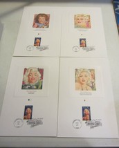 Marilyn Monroe Stamp 1995 Universal Studios First Day Of Issue picture plates - £60.73 GBP