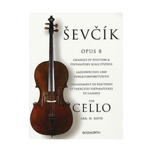 Sevcik Opus 8 for Cello: Changes of Position &amp; Preparatory Scale Studies / Lagen - £6.45 GBP