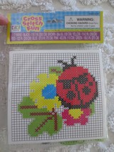 Beginner CK CRAFTS Cross Stitch Fun LADYBUG #11151 Kit - 5-1/2&quot; x 5-1/4&quot; - $4.95