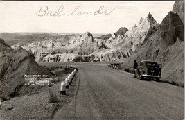 The Roads Through the Badlands of South Dakota Rise Photo Postcard Y7 - £4.73 GBP