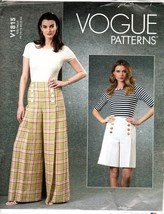 Vogue V1815 Misses 16 to 24 Flared Wide Legged Pants Uncut Sewing Pattern - £18.61 GBP