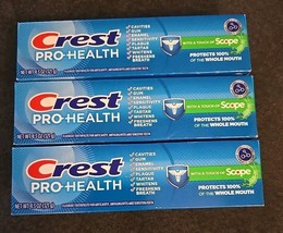 3 Pc Crest Pro-Health Toothpaste W/ Touch of Scope 4.3oz (BN14) - £10.93 GBP