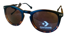 Converse Mens Sunglass Tear Drop M, Matte Black Tortoise Plastic Smoke Lens H085 - £17.77 GBP