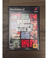 Grand Theft Auto III 3 Playstation 2 PS2 CIB Complete with Map - $184.39 MXN