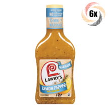 6x Bottles Lawry&#39;s Lemon Pepper Marinade | With Lemon | 12oz | Fast Shipping - £40.29 GBP