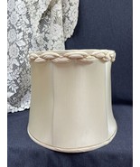 Unique VTG Mid Century Silk Lamp Shade Deep Drum Shade 13” Tall 14” Diam... - £20.22 GBP