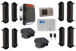 Comprehensive Solar Wireless Perimeter Alarm Kit - Protect your Home &amp; Business - £1,084.45 GBP+