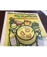 How to make Punches &amp; other Mixed Drinks with California Wines, pamplet - $2.71 CAD