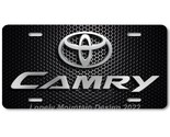 Toyota Camry Inspired Art Gray on Mesh FLAT Aluminum Novelty License Tag... - £14.38 GBP
