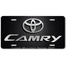 Toyota Camry Inspired Art Gray on Mesh FLAT Aluminum Novelty License Tag Plate - £14.38 GBP