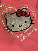 Hello Kitty Hot Pink &amp; Silver Sparkly Tank Top Size 4T Girls - £7.70 GBP