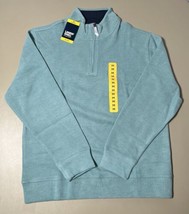 Lands End Bedford Rib Quarter Zip Men’s M (38-40) Teal Shadow Heather - £15.97 GBP