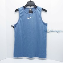 NWT Nike BQ7964-458 Women Sportswear NSW Swoosh Tank Top Indigo Blue $40 Size L - £15.68 GBP