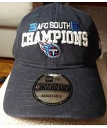 Men&#39;s Tennessee Titans 2021 AFC Champions New Era Adjustable Hat - $18.95