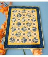 Baby Quilt Sweet Dreams  Stars Moon Yellow Blue 50&quot; X 39.5&quot; Twinkle Twin... - $940.64 MXN