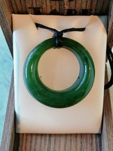 New zealand design Jade Round shape large pandent / necklace 37mm - £199.84 GBP