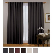 Eclipse Fresno Blackout Window Curtain Panel, Black, 52X84 - £17.99 GBP