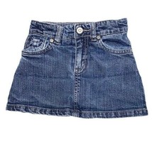 GIrls Jean Skirt Children&#39;s Place Glitter Shimmer Denim Bows &amp; Gem Detail - £4.74 GBP