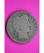 1904 O Barber Liberty Silver Quarter Scarce Guaranteed Authentic Rare Co... - $456.75 MXN