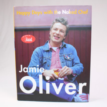 SIGNED Jamie Oliver Happy Days With The Naked Chef Cook Book 1st Edition HC DJ - £22.15 GBP