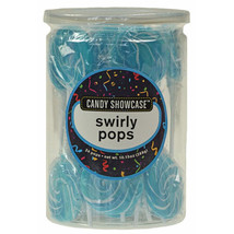 Candy Showcase Swirly Pops (24x12g) - Blue and White - $25.65