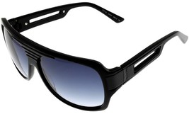 Cesare Paciotti Sunglasses Unisex  Black Blue Rectangular CPS164 01 - $139.32