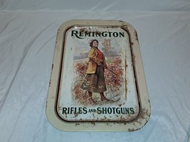 Vintage Remington Rifles and Shotguns Metal Tray 17x12 - $10.00