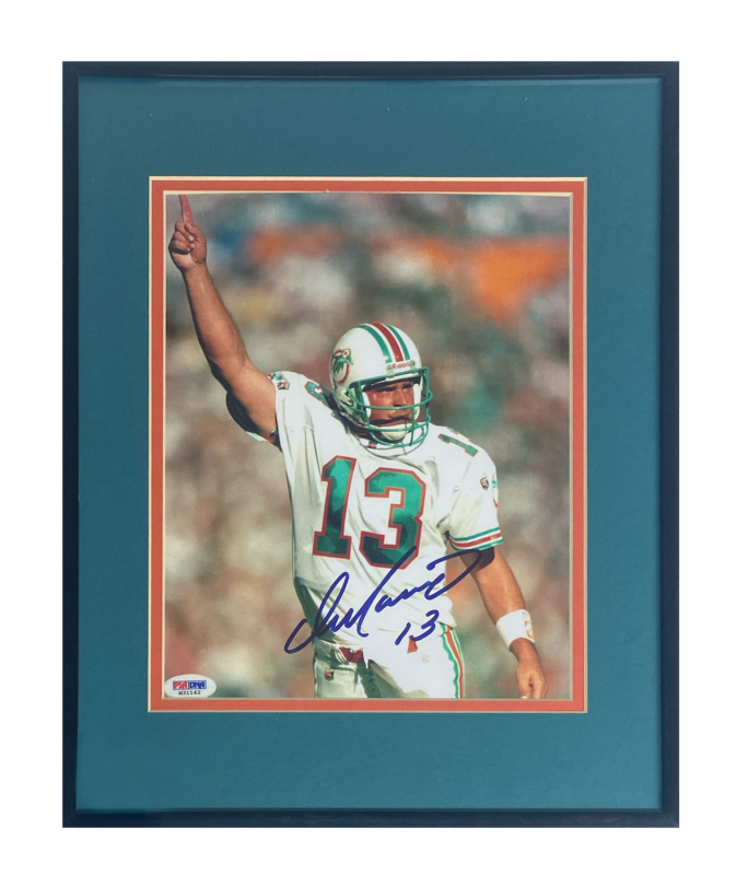 Primary image for Dan Marino Autographed Miami Dolphins 8" x 10" Framed Photo PSA/DNA