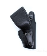 LH S&amp;W 469 3.5&quot; Black Basket Weave Leather Gould &amp; Goodrich Duty Holster - £23.38 GBP