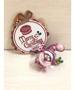 Disneystore Exclusive Cheshire Cat Figure Christmas Ornament With Glitter. - £35.55 GBP