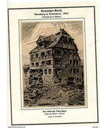Germany 1945 A. Durer&#39;s House Nurnberg in Ruins Artist P Friedrich 14324 - £15.78 GBP