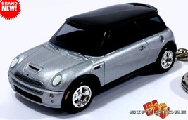 Rare Key Chain Silver & Black Bmw Mini Cooper S Custom Ltd Great Gift Or Display - $58.98