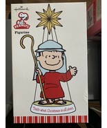 Hallmark Peanuts Figurine LINUS &quot;That&#39;s what Christmas is all about&quot; 7 1... - $34.99