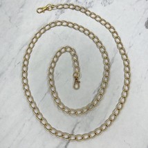 Lightweight Gold Tone Chain Link Purse Handbag Bag Replacement Strap - £7.76 GBP