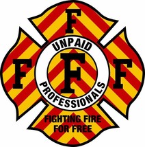 Firefighter Decal - Fighting Fire for Free Fire Chevron Style Decal - Va... - $4.21+