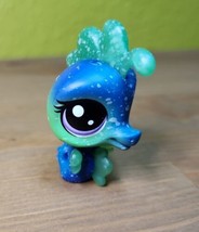 Littlest Pet Shop Seahorse Cosmic Galaxy Milky Wa Blue Green Marine Sea Life LPS - £14.97 GBP