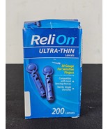 Reli-On Ultra-Thin Lancets 30 Gauge for Sensitive Fingers 200 Lancets - $91.72 MXN
